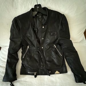 Marc by Marc Jacobs leather Moto Jacket sz M